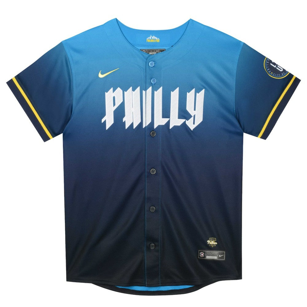 Zack Wheeler Philadelphia Phillies Preschool 2024 City Connect Limited Player Jersey - Blue | Nike