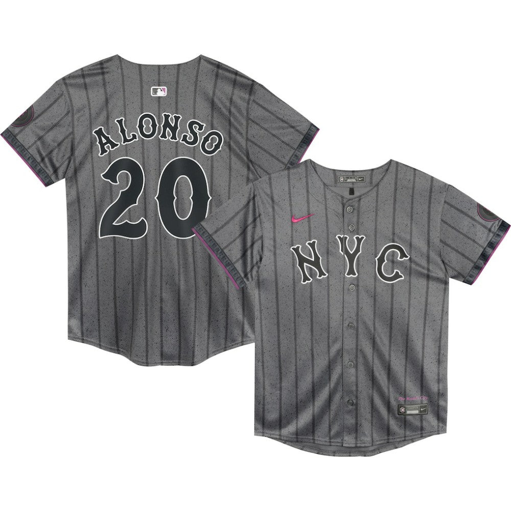 Pete Alonso New York Mets Preschool 2024 City Connect Limited Player Jersey - Graphite | Nike
