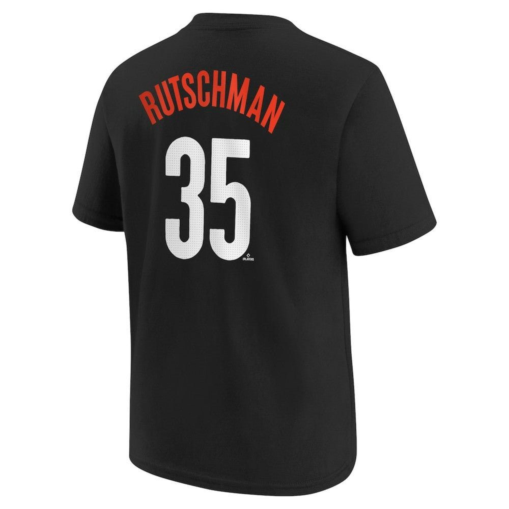 Adley Rutschman Baltimore Orioles Youth Fuse City Connect Name & Number T-Shirt - Black | Nike