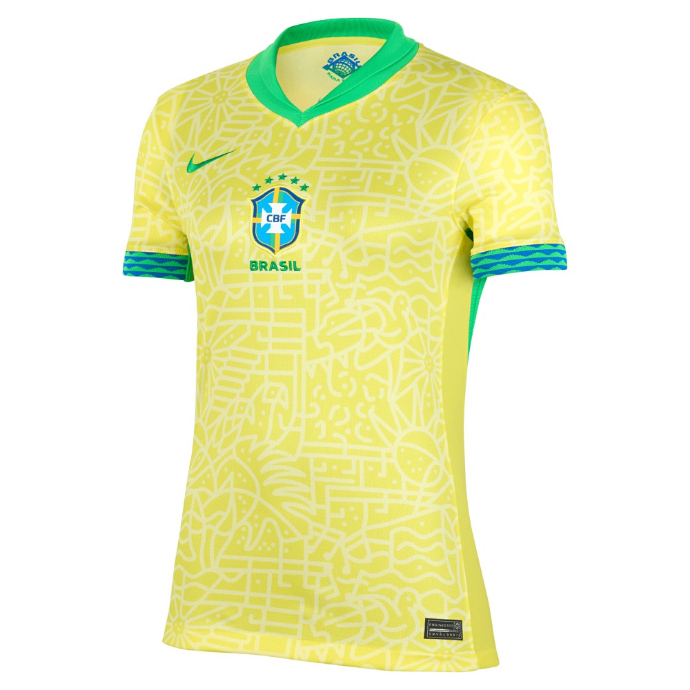 Brazil National Team Women's 2024 Home Stadium Replica Jersey – Yellow | Nike cheap