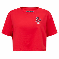 Washington Nationals Pro Standard Women's Classic SJ Cropped Boxy T-Shirt - Red