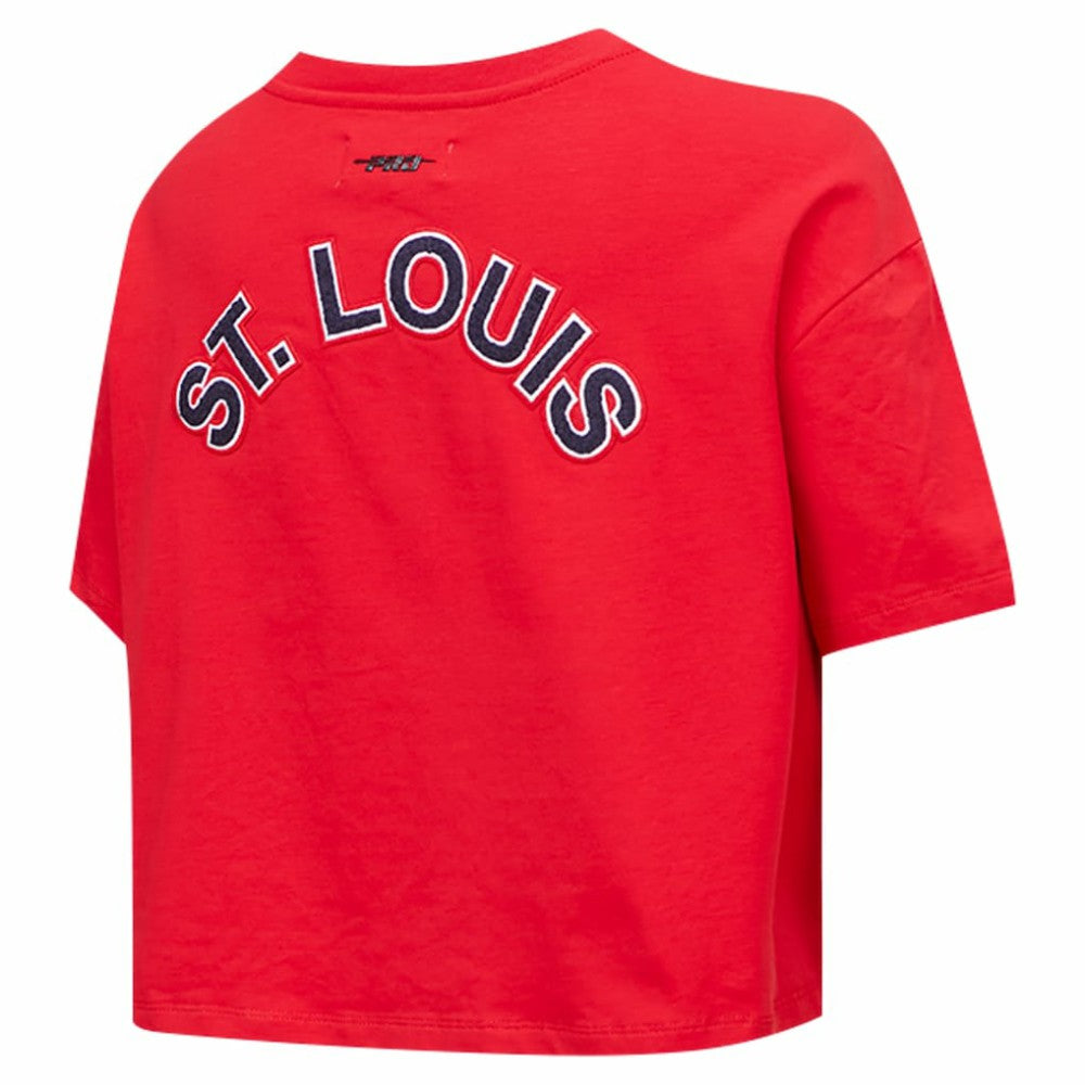 Washington Nationals Pro Standard Women's Classic SJ Cropped Boxy T-Shirt - Red