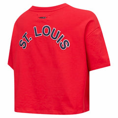 Washington Nationals Pro Standard Women's Classic SJ Cropped Boxy T-Shirt - Red