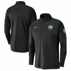 Minnesota Timberwolves 2024/25 City Edition Authentic Coaches Performance Half-Zip Top - Black | Nike for sale