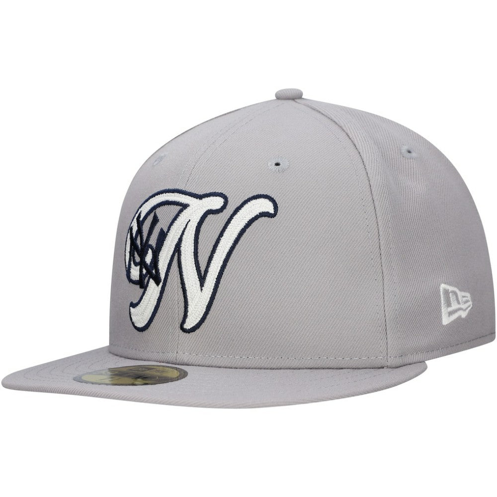 New York Yankees  Duo Logo 2.0 59FIFTY Fitted Hat - Gray | New Era