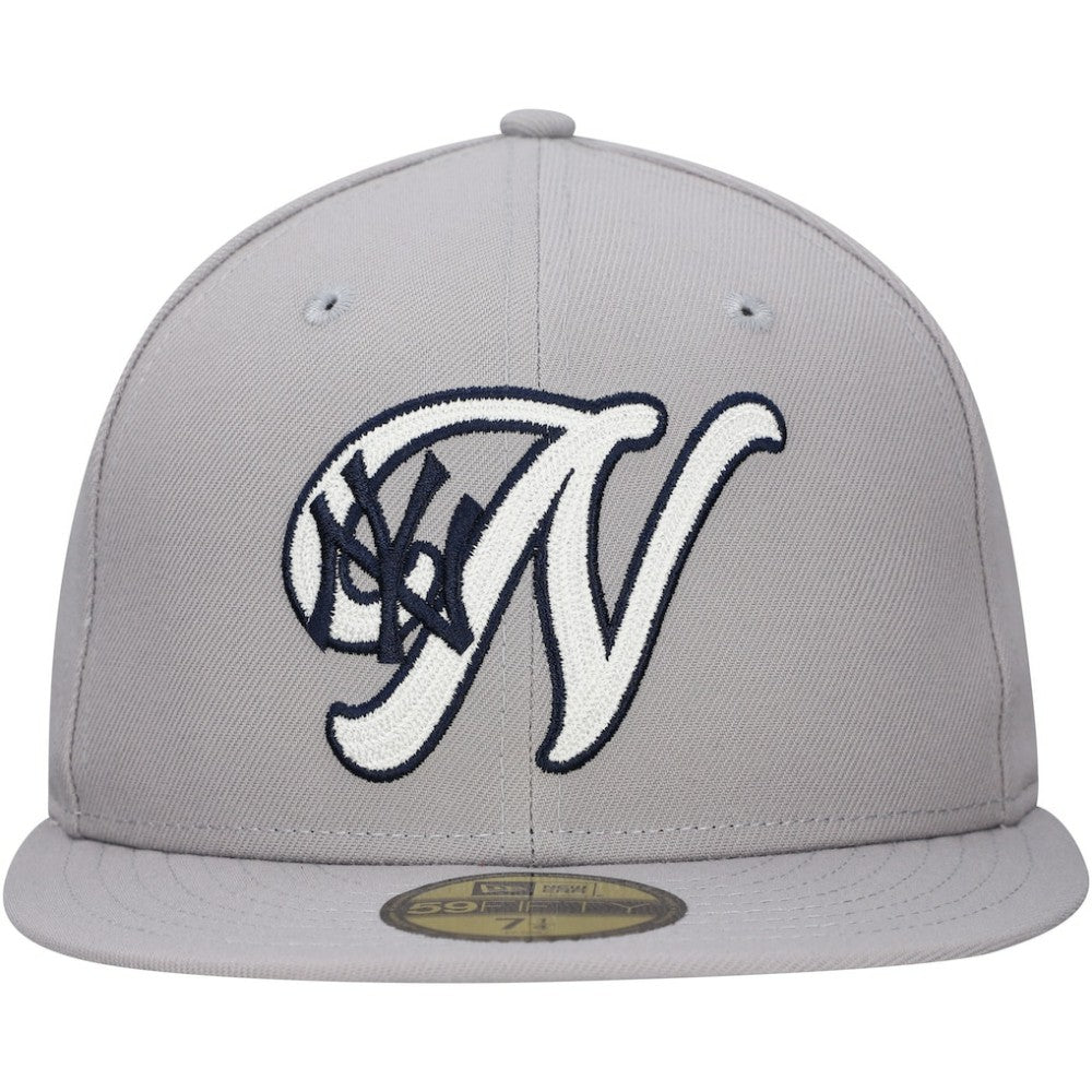 New York Yankees  Duo Logo 2.0 59FIFTY Fitted Hat - Gray | New Era