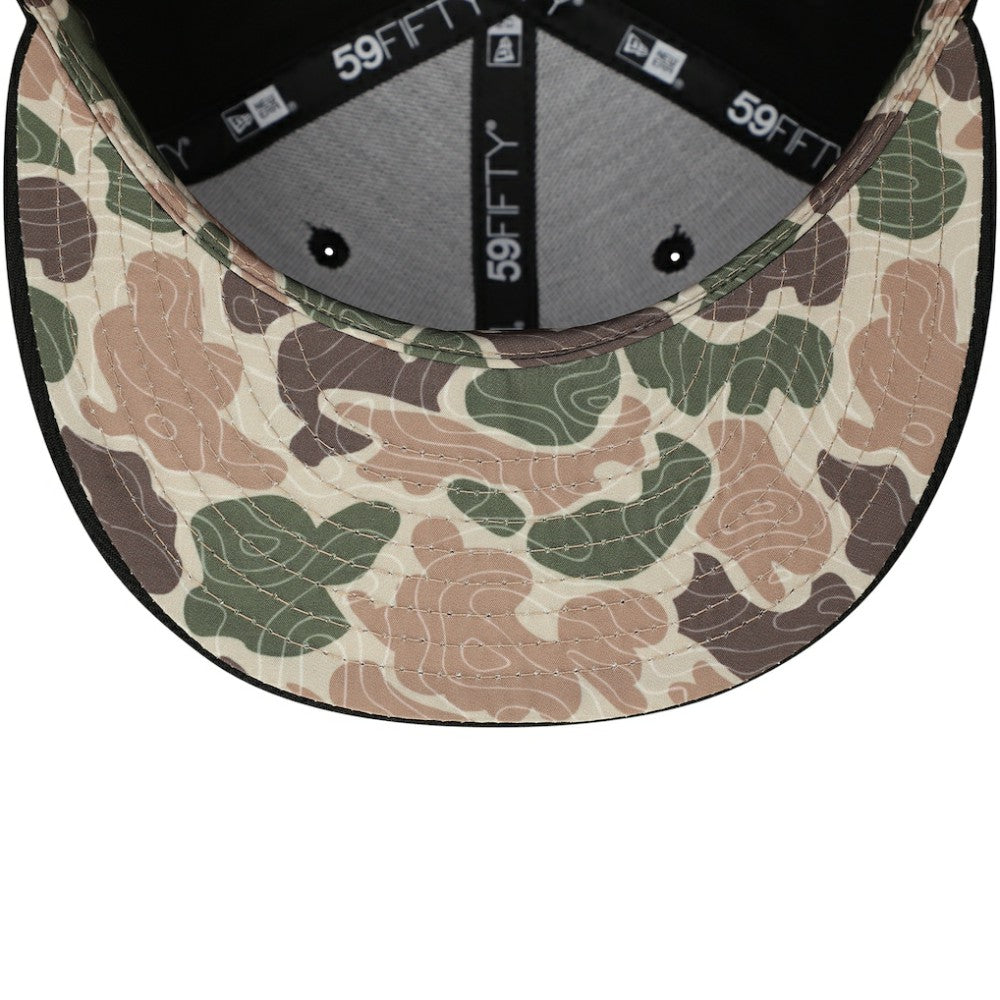 Chicago White Sox Troop Chant Camo Undervisor 59FIFTY Fitted Hat - Black | New Era