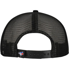 Toronto Blue Jays Retro Bold A-Frame Trucker 9FORTY Adjustable Hat - Black | New Era