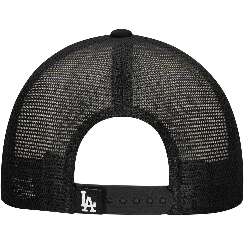 Los Angeles Dodgers Retro Bold A-Frame Trucker 9FORTY Adjustable Hat - Black | New Era