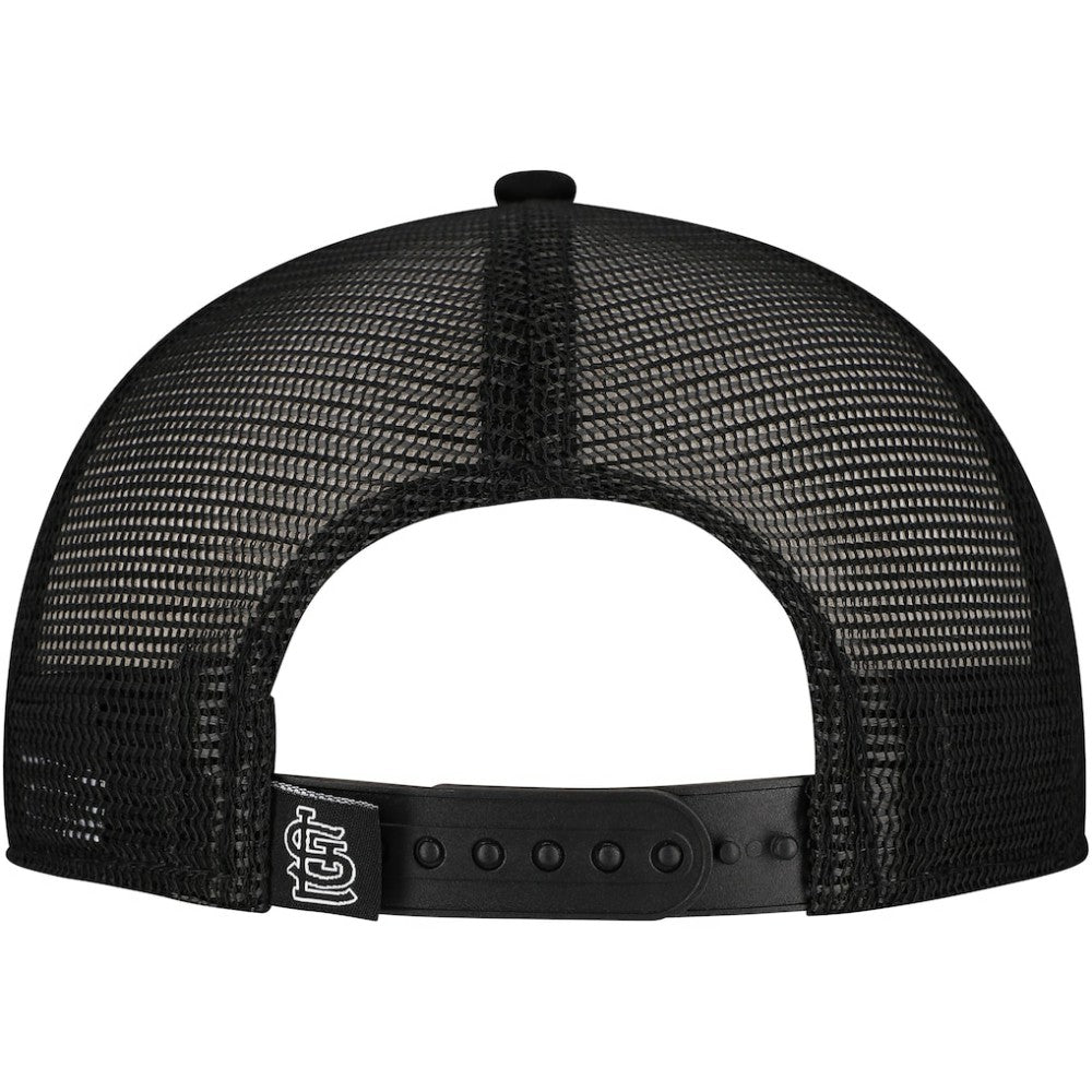 St. Louis Cardinals Retro Bold A-Frame Trucker 9FORTY Adjustable Hat - Black | New Era