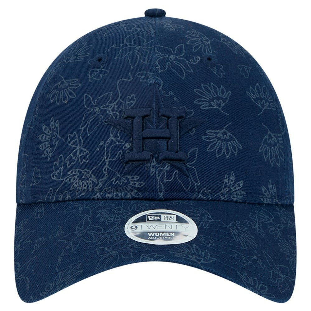 Houston Astros Women's Tonal Floral 9TWENTY Adjustable Hat - Navy | New Era