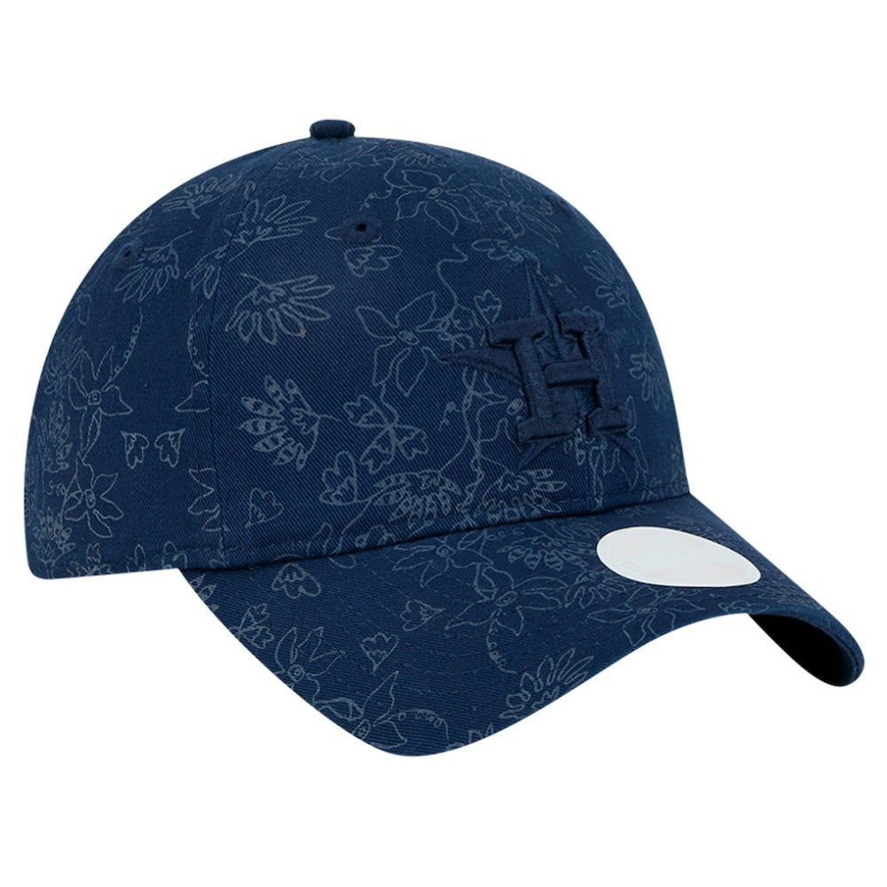 Houston Astros Women's Tonal Floral 9TWENTY Adjustable Hat - Navy | New Era