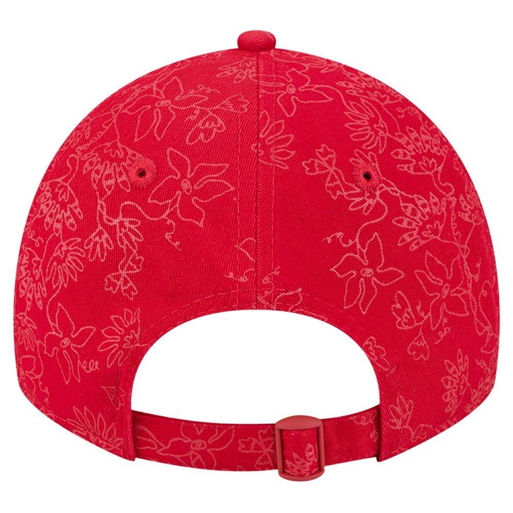 Los Angeles Angels Women's Tonal Floral 9TWENTY Adjustable Hat - Red | New Era