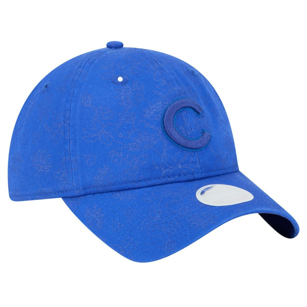 Chicago Cubs Women's Tonal Floral 9TWENTY Adjustable Hat - Royal | New Era
