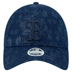 Boston Red Sox Women's Tonal Floral 9TWENTY Adjustable Hat - Navy | New Era