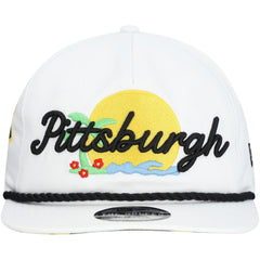 Pittsburgh Pirates Paradise Golfer Adjustable Hat - White | New Era