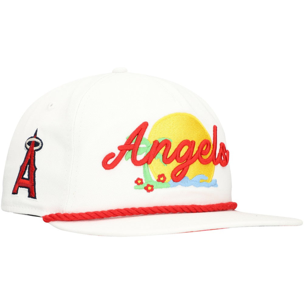 Los Angeles Angels Paradise Golfer Adjustable Hat - White | New Era