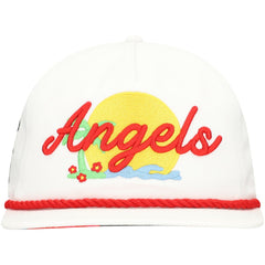 Los Angeles Angels Paradise Golfer Adjustable Hat - White | New Era