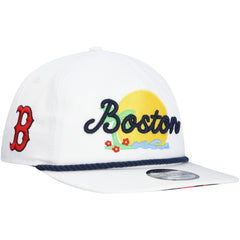 Boston Red Sox Paradise Golfer Adjustable Hat - White | New Era