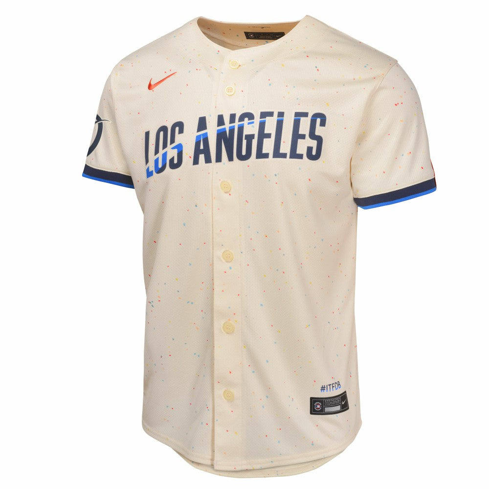 Los Angeles Dodgers Youth 2024 City Connect Limited Jersey - Cream | Nike