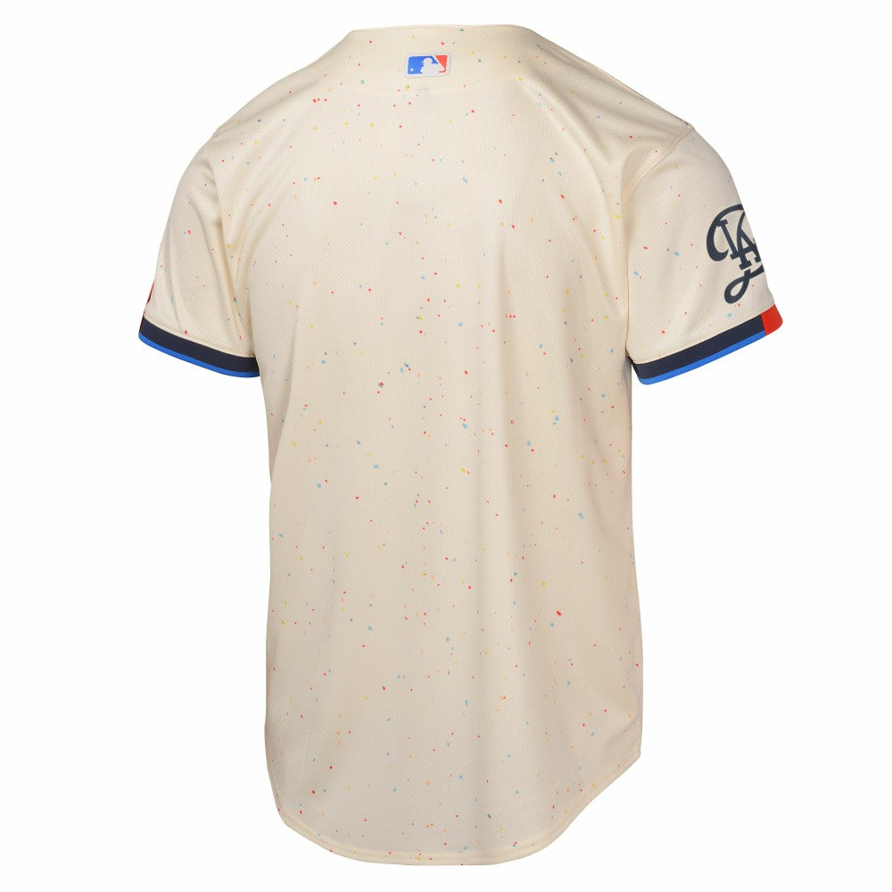 Los Angeles Dodgers Youth 2024 City Connect Limited Jersey - Cream | Nike