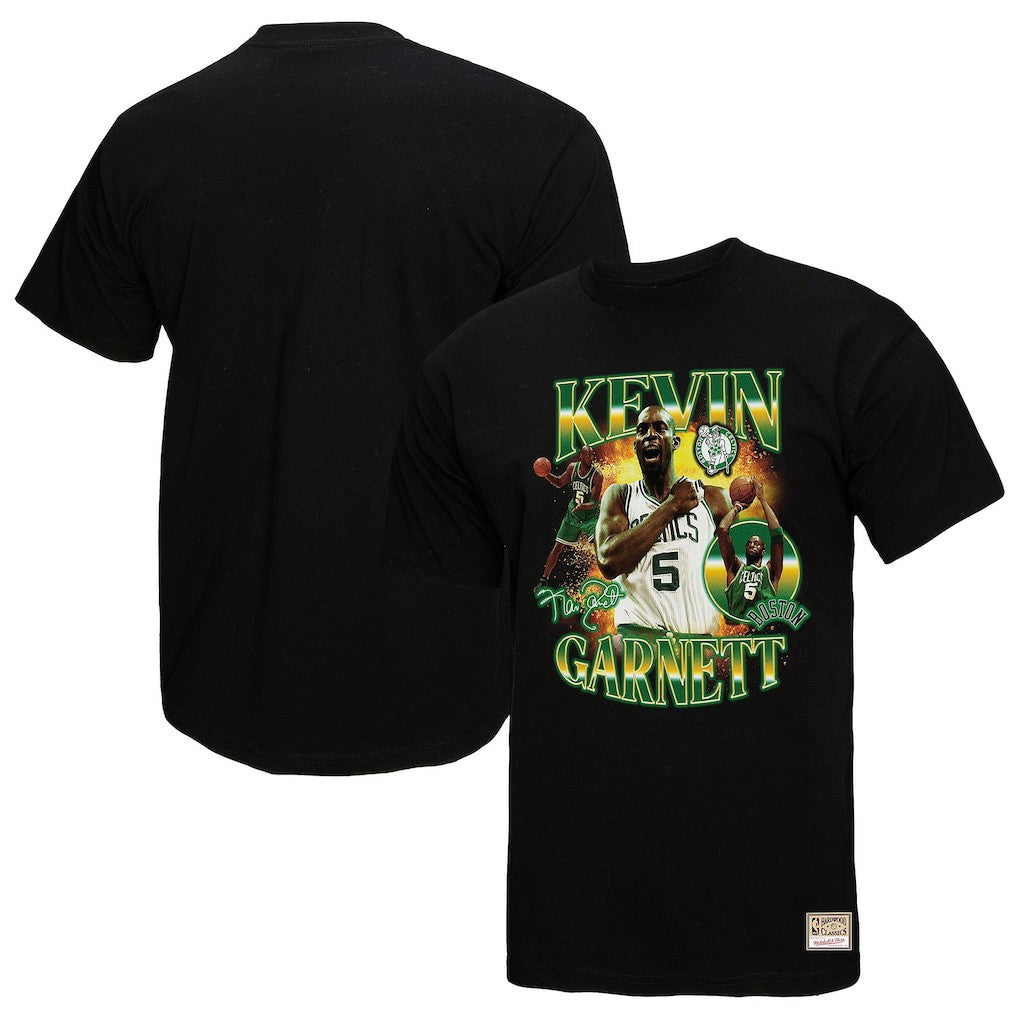 Kevin Garnett Boston Celtics Collage T-Shirt - Black | Mitchell & Ness sale