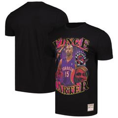 Vince Carter Toronto Raptors Hardwood Classics Collage T-Shirt - Black | Mitchell & Ness sale