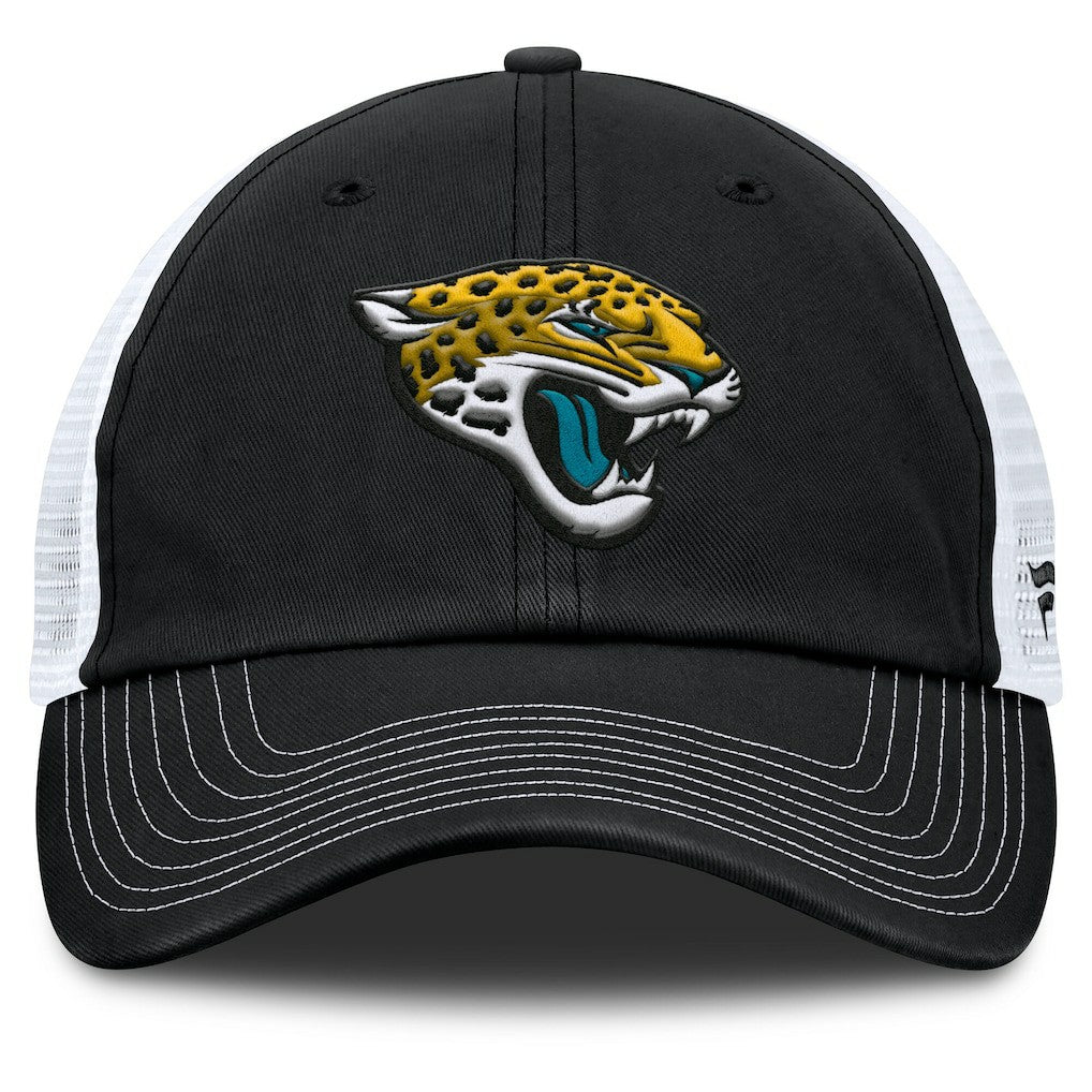 Jacksonville Jaguars Trucker Adjustable Hat - Black/White for sale