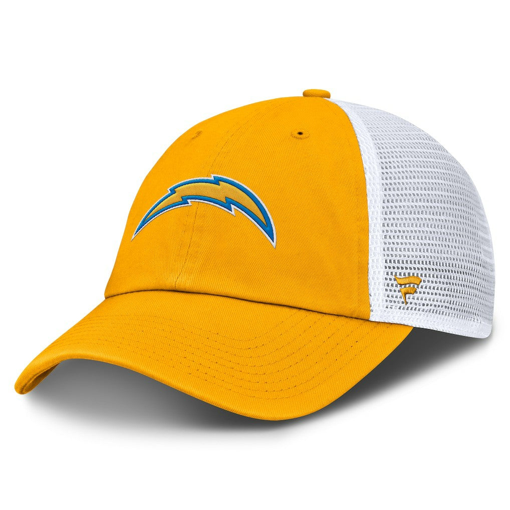Los Angeles Chargers Trucker Adjustable Hat - Gold/White discount