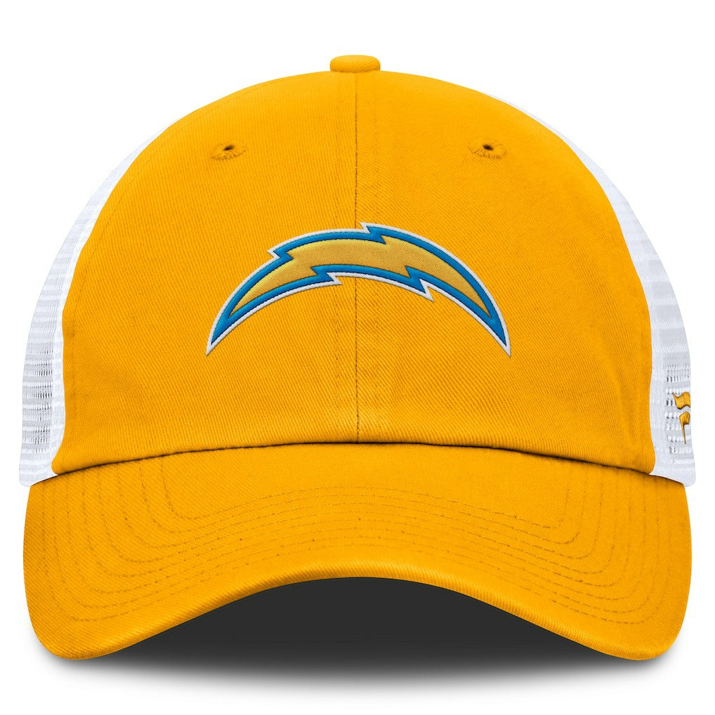 Los Angeles Chargers Trucker Adjustable Hat - Gold/White discount