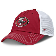 San Francisco 49ers Trucker Adjustable Hat - Scarlet/White outlet
