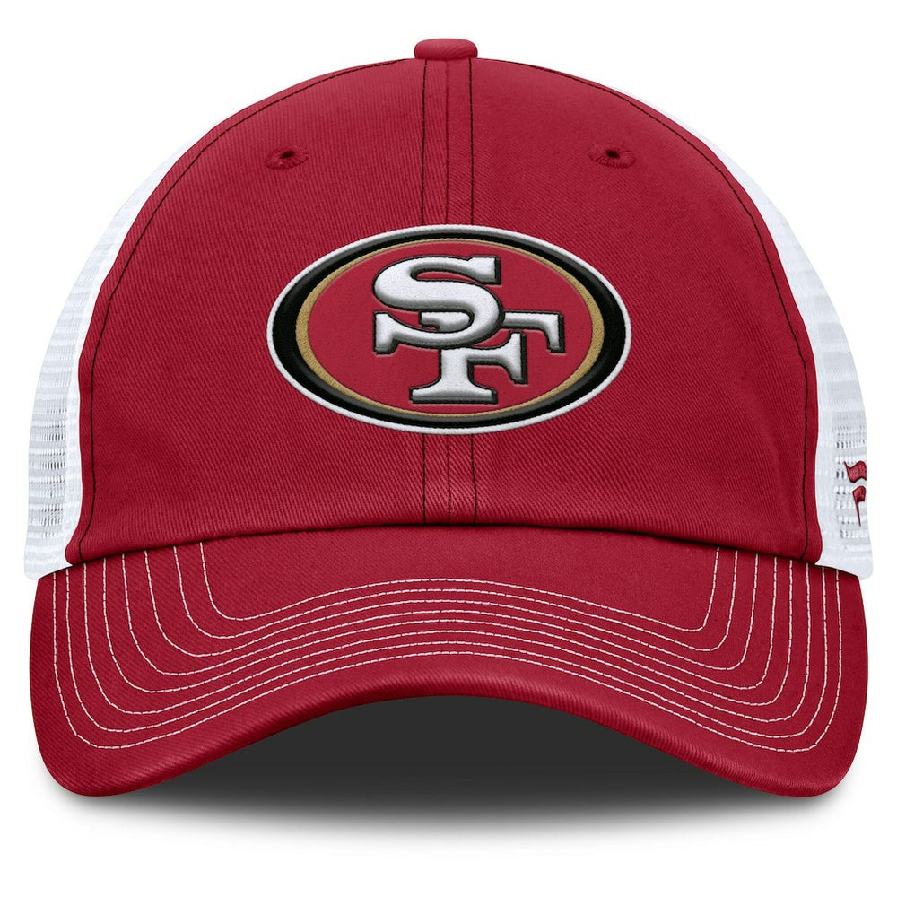 San Francisco 49ers Trucker Adjustable Hat - Scarlet/White outlet