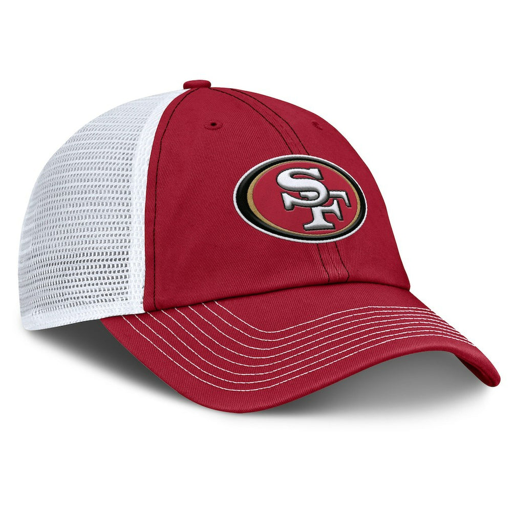 San Francisco 49ers Trucker Adjustable Hat - Scarlet/White outlet