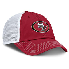 San Francisco 49ers Trucker Adjustable Hat - Scarlet/White outlet