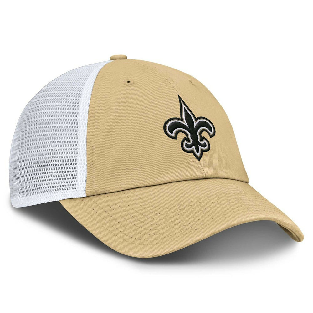 New Orleans Saints Trucker Adjustable Hat - Gold/White for sale