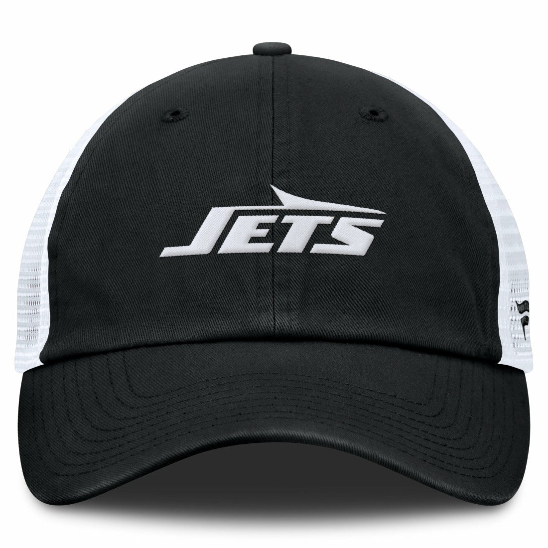 New York Jets Trucker Adjustable Hat - Black/White on sale