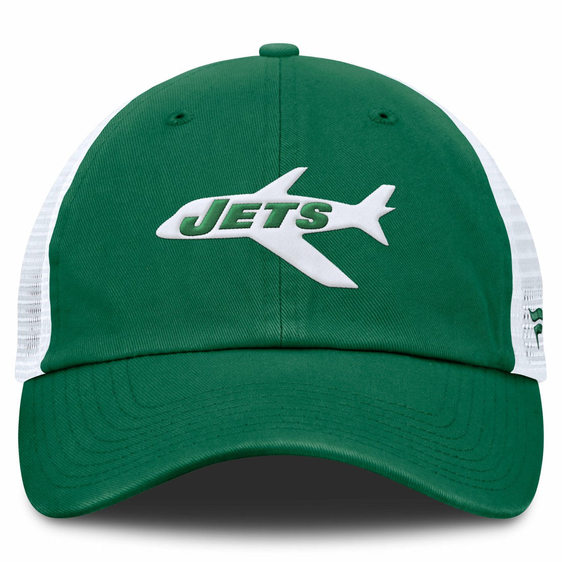 New York Jets Vintage Trucker Adjustable Hat - Kelly Green/White online