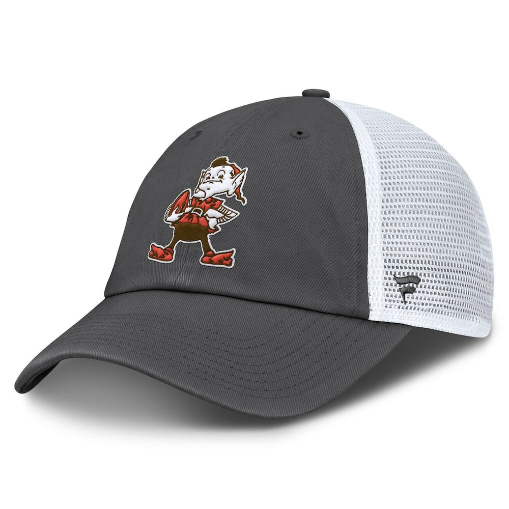 Cleveland Browns Basic Vintage Trucker Adjustable Hat - Gray/White on sale