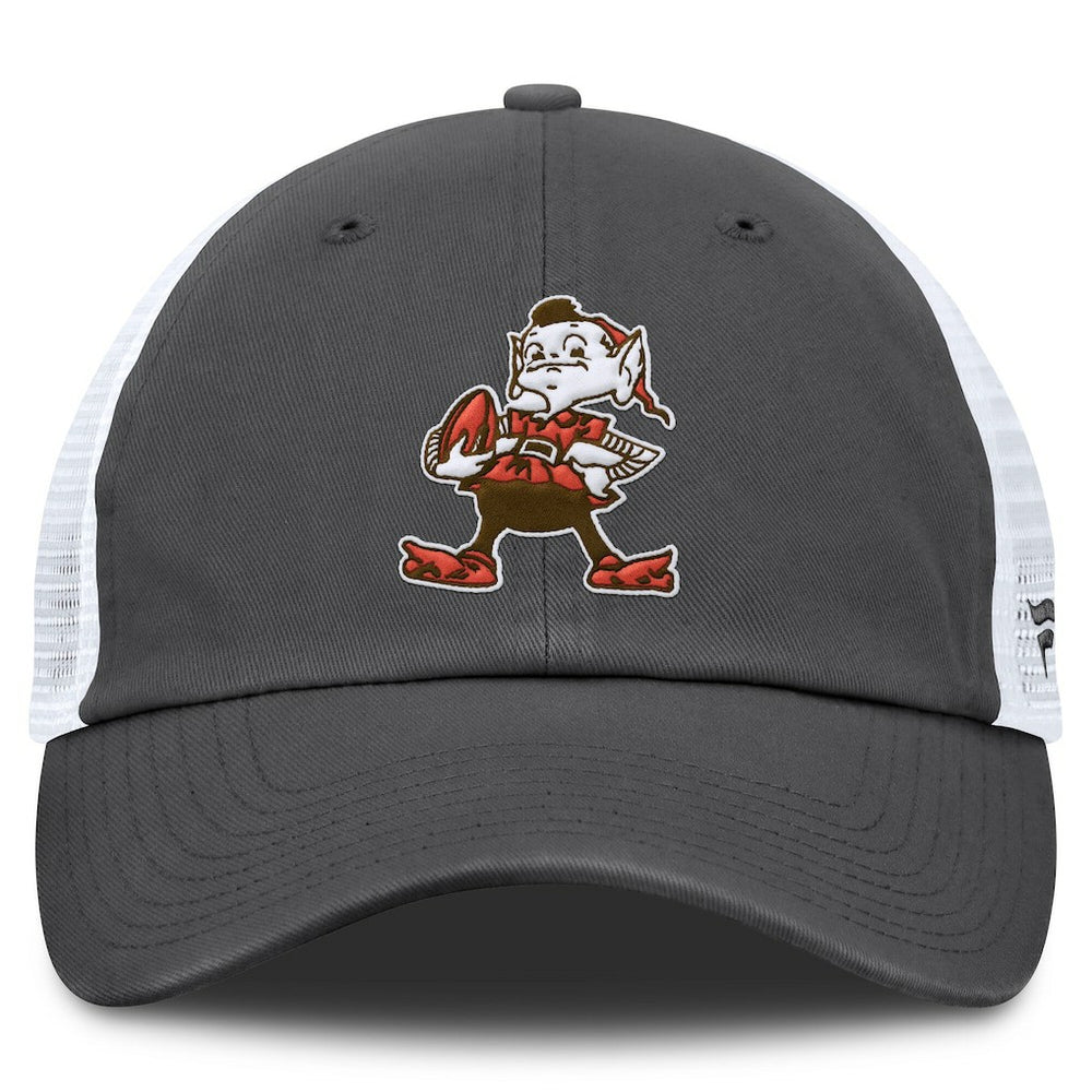 Cleveland Browns Basic Vintage Trucker Adjustable Hat - Gray/White on sale