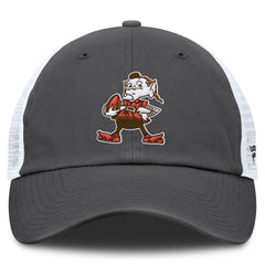 Cleveland Browns Basic Vintage Trucker Adjustable Hat - Gray/White on sale
