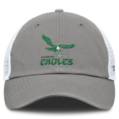 Philadelphia Eagles Vintage Trucker Adjustable Hat - Gray/White discount