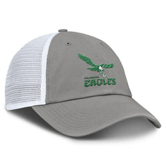 Philadelphia Eagles Vintage Trucker Adjustable Hat - Gray/White discount