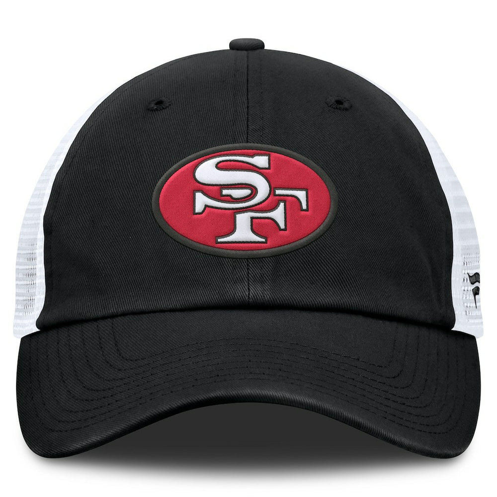 San Francisco 49ers Basic Vintage Trucker Adjustable Hat - Black/White cheap