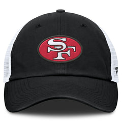 San Francisco 49ers Basic Vintage Trucker Adjustable Hat - Black/White cheap