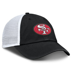 San Francisco 49ers Basic Vintage Trucker Adjustable Hat - Black/White cheap