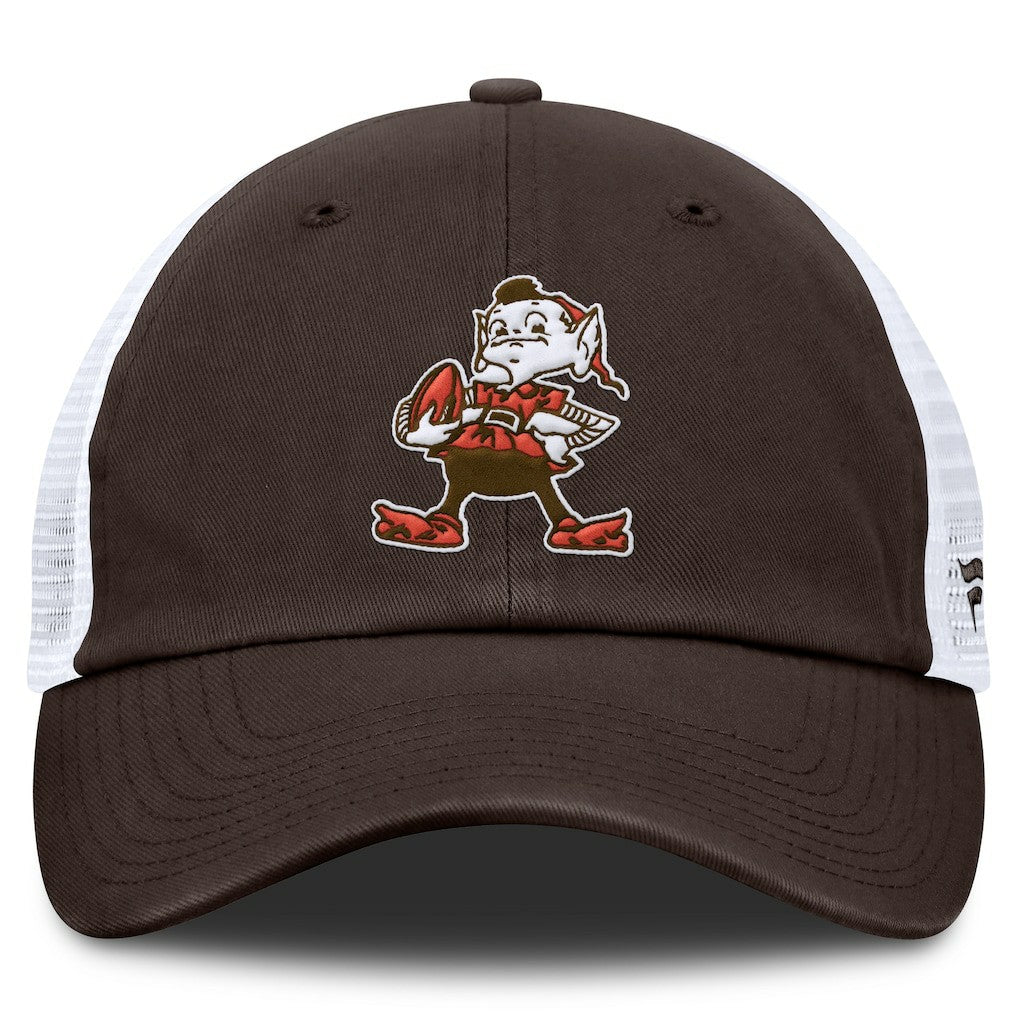 Cleveland Browns Vintage Trucker Adjustable Hat - Brown/White on sale