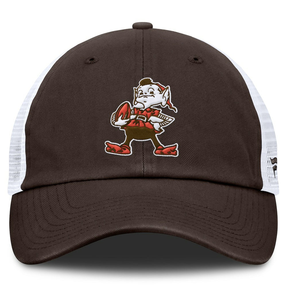 Cleveland Browns Vintage Trucker Adjustable Hat - Brown/White on sale