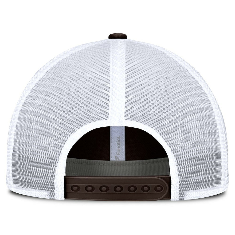 Cleveland Browns Vintage Trucker Adjustable Hat - Brown/White on sale