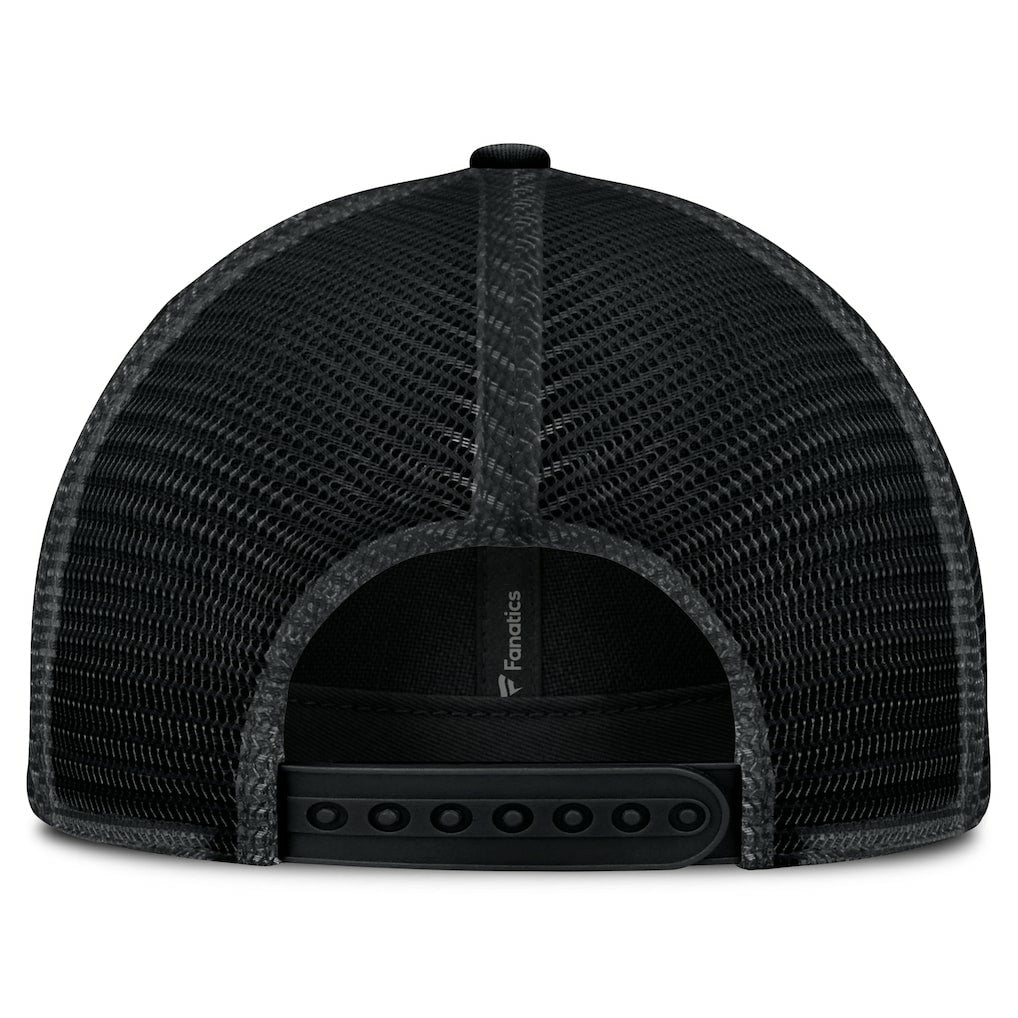 Las Vegas Raiders Basic Black on Black Trucker Adjustable Hat discount