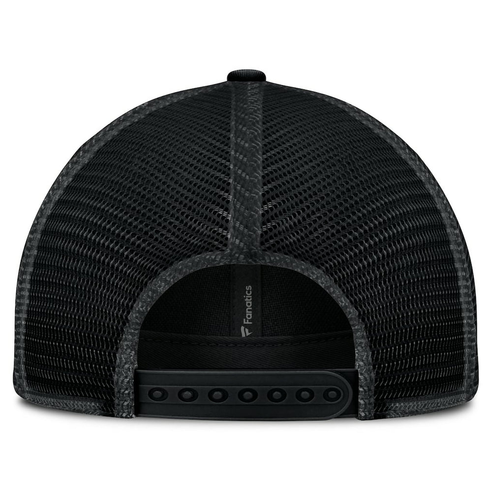 Las Vegas Raiders Basic Black on Black Trucker Adjustable Hat discount